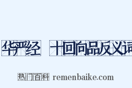 华严经·十回向品反义词是什么意思的图片